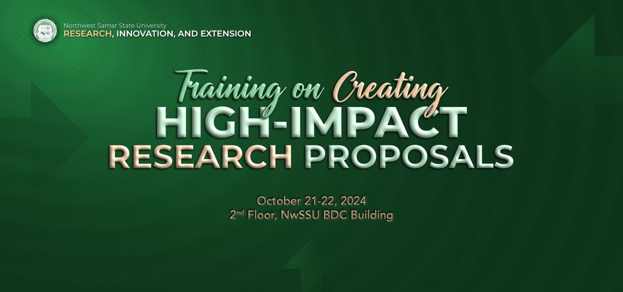 webTraining on Creating Research Proposal - October 2024